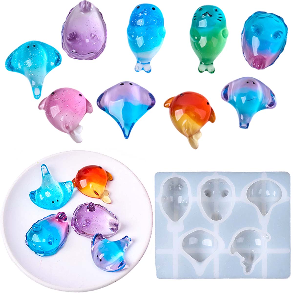 Silicone Mold Ocean - Stampo in Silicone 3D a forma