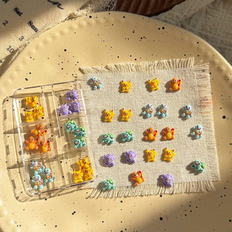 Resin Art Diy - Accessori per nail art Pokemon, graziosi