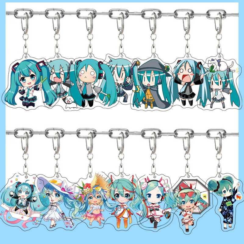 Resin Art Store - Portachiavi con Ciondolo Hatsune Miku Anime