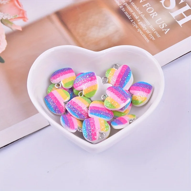 10 Pezzi Ciondoli a Cuore in R - Resin Art Kits For Adults recensione e prezzo