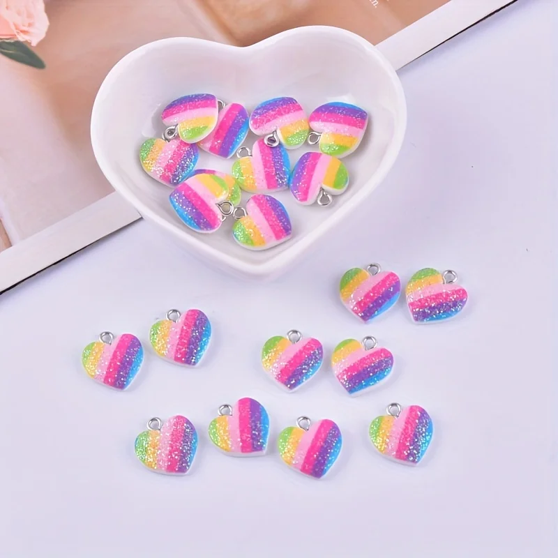 10 Pezzi Ciondoli a Cuore in R - Resin Art Kits For Adults recensione e prezzo