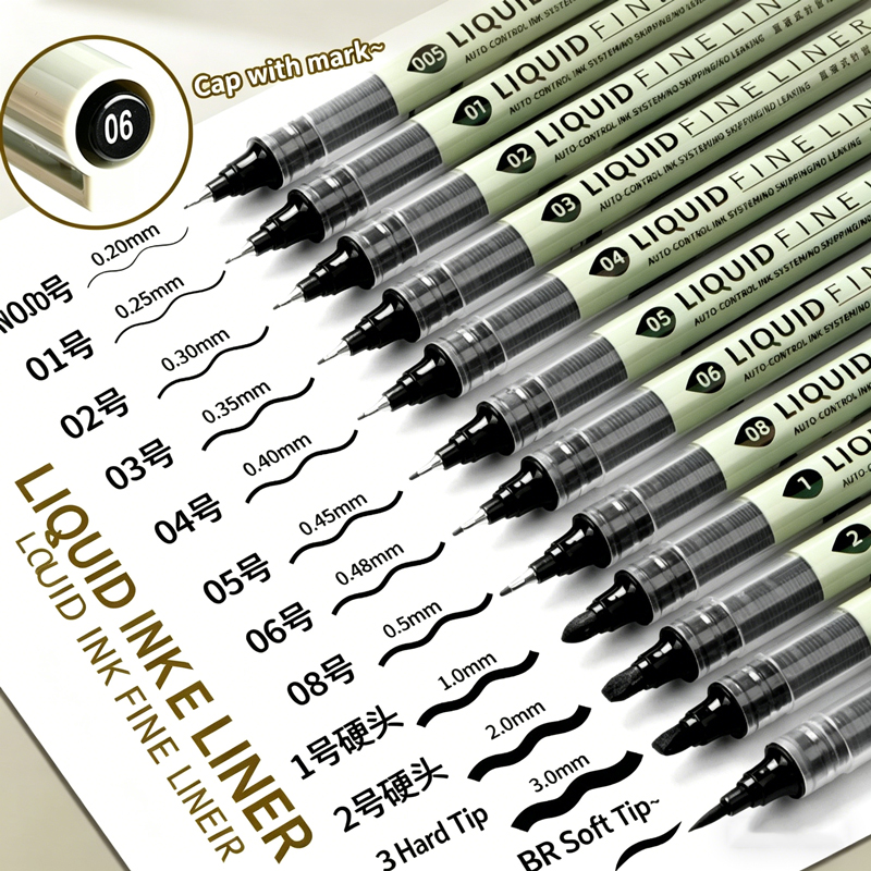 Set di 12 Penne Fineliner Nere - Copic Marker Sketch recensione e prezzo
