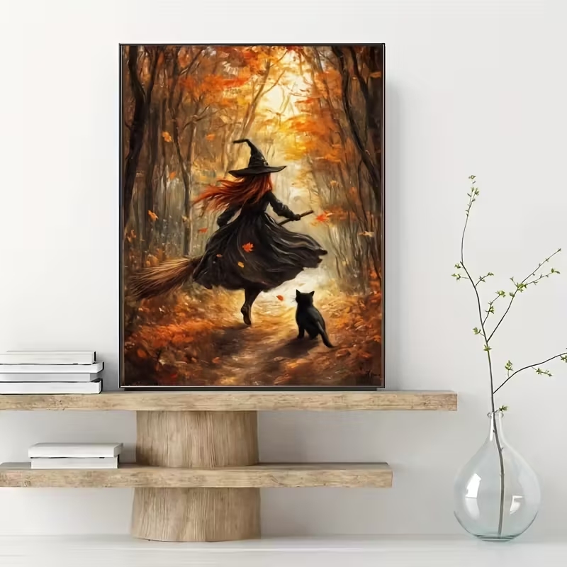 Stampa su Tela Retrò di Strega - Resin Art On Canvas recensione e prezzo