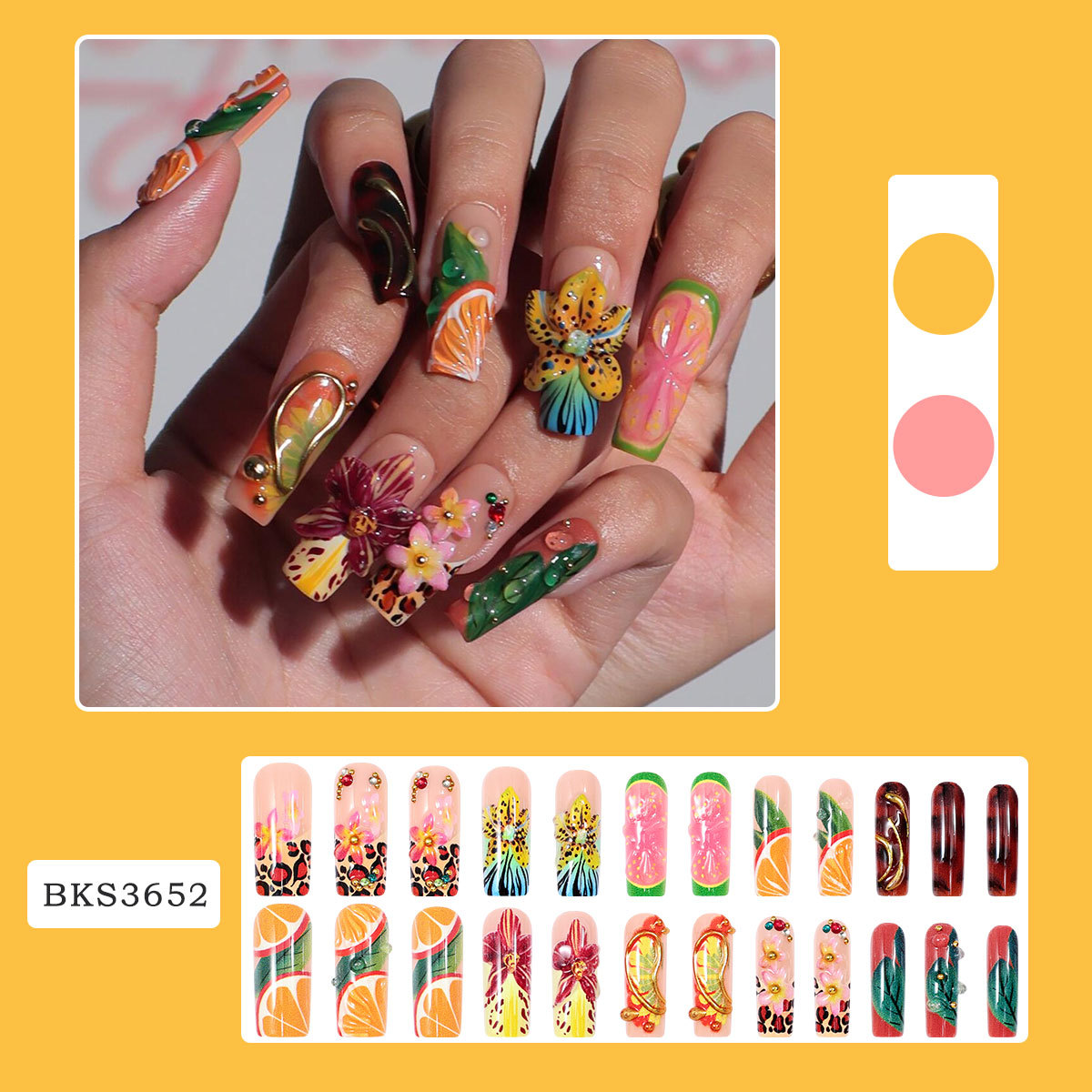 24 Pezzi Unghie Finte Lunghe Q - Resin Art Machine recensione e prezzo