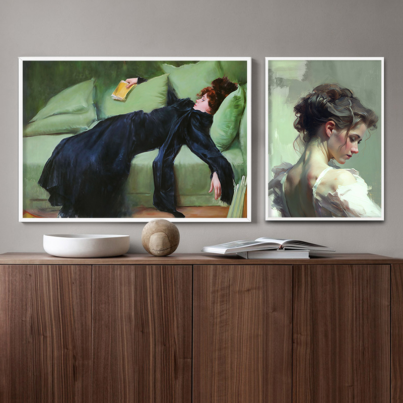 Ragazza che legge pittura a ol - Resin Art On Canvas recensione e prezzo