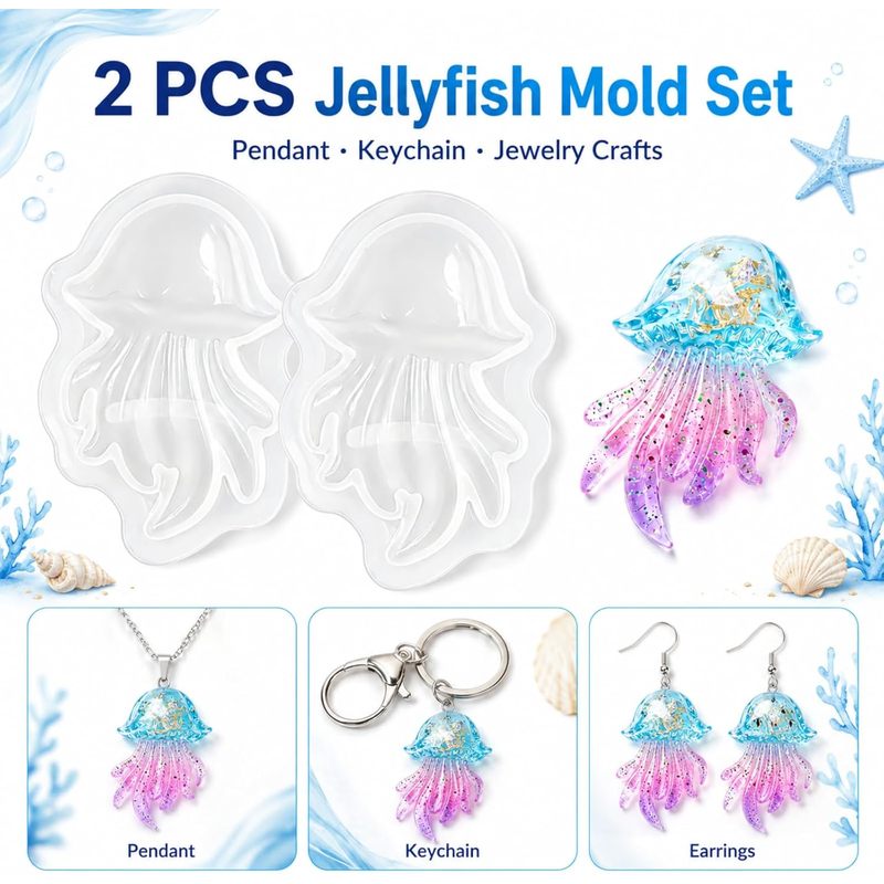 Set di 2 stampi in resina a fo - Silicone Mold Ocean recensione e prezzo