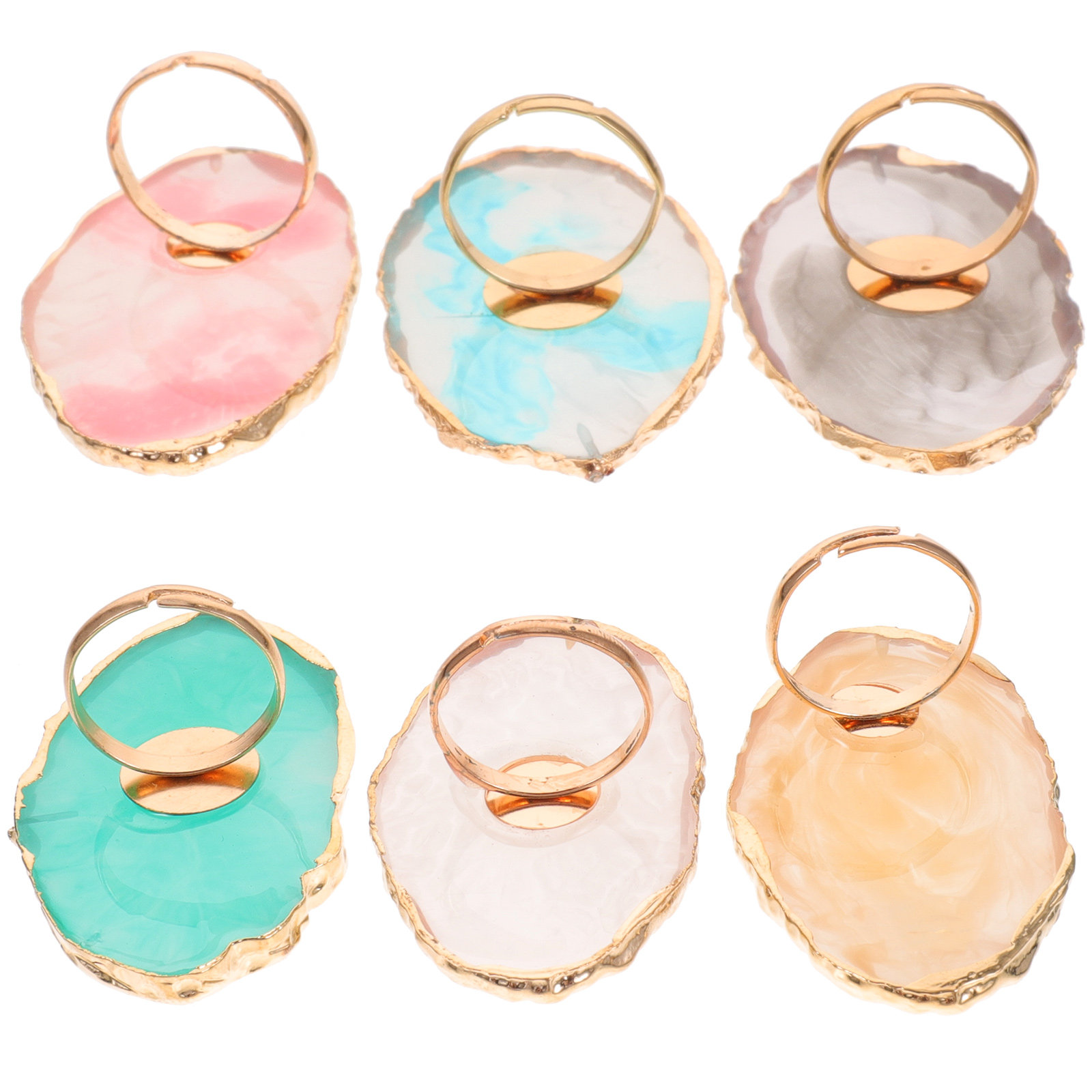 Set di 6 Anelli Portatili in R - Resin Art Ring Design recensione e prezzo